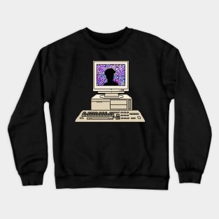 Vaporwave Computer Pixel Crewneck Sweatshirt